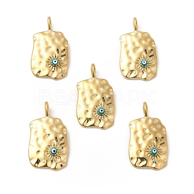 PVD Vacuum Plating 201 Stainless Steel Enamel Pendants STAS-J401-VC919-1