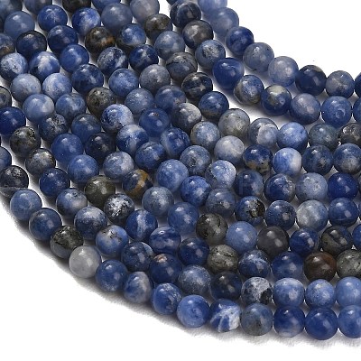 Natural South Africa Sodalite Beads Strands LS-G-S259-35-4mm-1