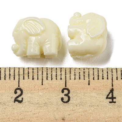 Opaque Resin Animal Beads RESI-H158-01-1