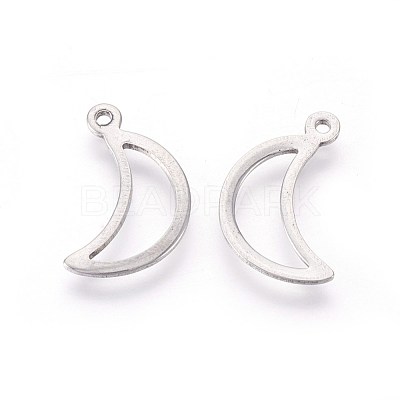 Tarnish Resistant 304 Stainless Steel Open Pendants STAS-F187-06P-1