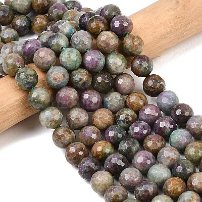Natural Red Corundum Beads Strands G-K405-A01-10mm-1