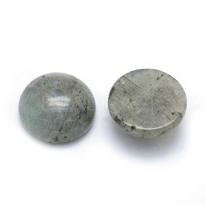 Natural Labradorite Cabochons G-P393-R47-4MM-1