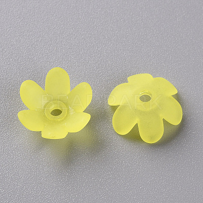 Frosted Acrylic Bead Caps MACR-S371-07A-717-1