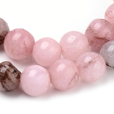 Natural Cherry Blossom Jasper Beads Strands G-Q462-63-8mm-1