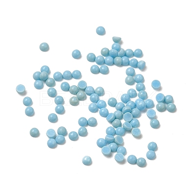 Synthetic Turquoise Dome/Half Round Cabochons G-G037-01A-01-1