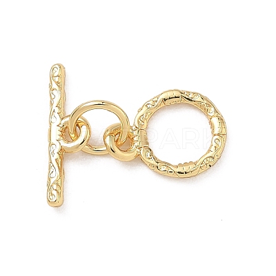 Brass Toggle Clasp KK-D289-53A-G-1