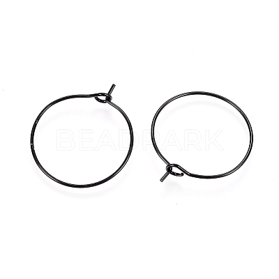 316L Surgical Stainless Steel Hoop Earring Findings X-STAS-D164-03B-1