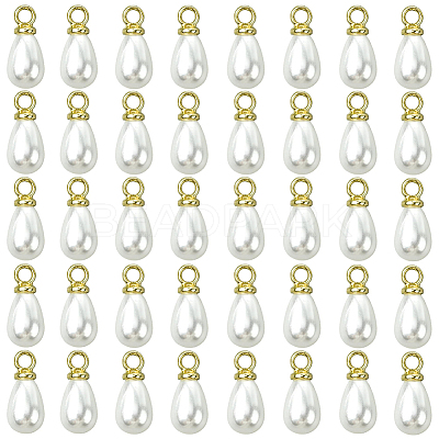 96Pcs ABS Plastic Imitation Pearl Pendants KY-SC0002-32G-1