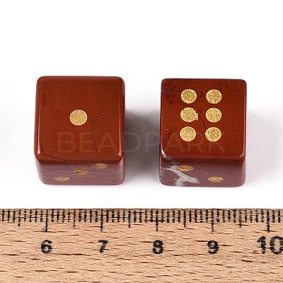 Natural Red Jasper Carved Cube Dice T144-07B-1