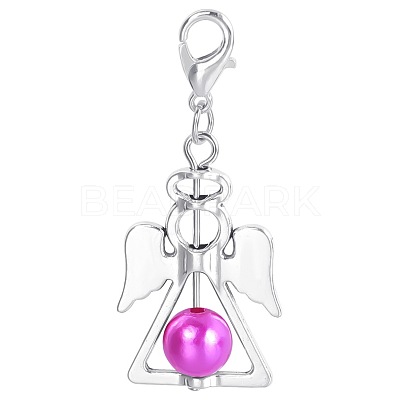 Alloy Angel Pendant Decorations KEYC-PW0009-04I-1