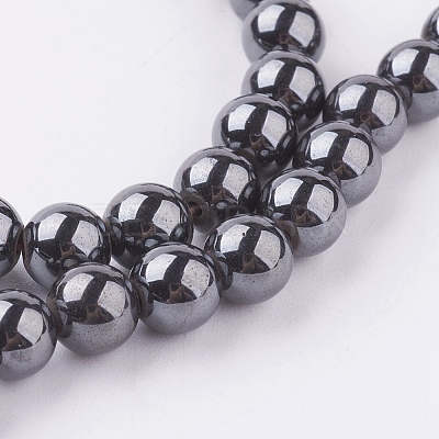 Magnetic Synthetic Hematite Beads Strand G-K228-A-1
