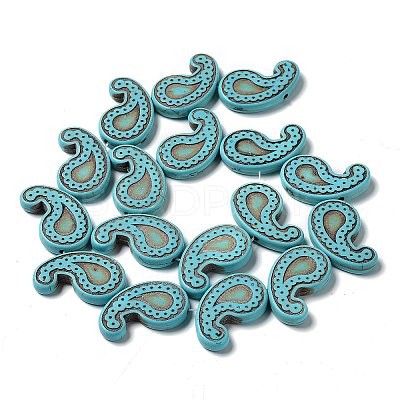 Synthetic Turquoise Dyed Beads Strands G-A218-01B-1