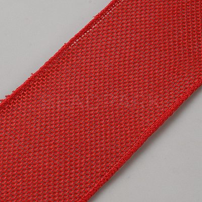 10 Yards Burlap Ribbon OCOR-WH0100-77-1