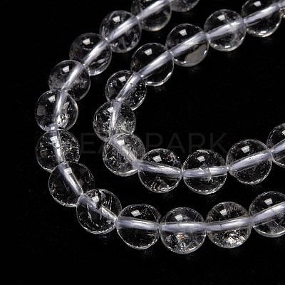 Natural Quartz Crystal Beads Strands G-H236-05A-6mm-1