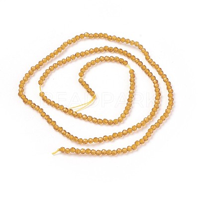 Transparent Glass Beads Strands GLAA-F094-A12-1