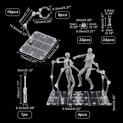 Plastic Humanoid Stand Support ODIS-FH0001-11-1