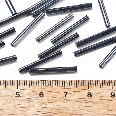 Glass Bugle Beads SEED-R028-2x20-A01-1