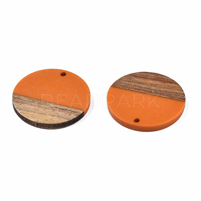 Resin & Wood Pendants RESI-S358-02B-27-1