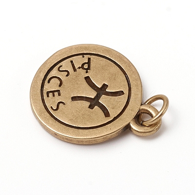 Brass Pendants KK-I668-01AB-07-1
