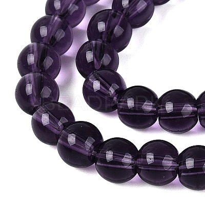 Transparent Glass Beads Strands GLAA-T032-T6mm-29-1