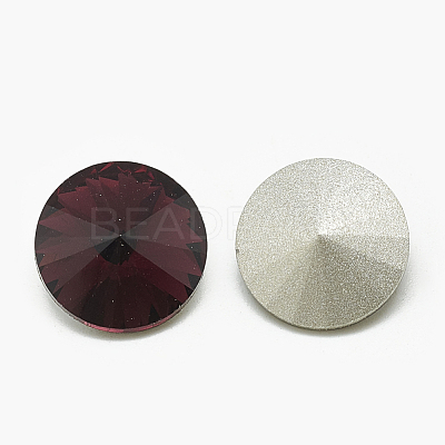 Pointed Back Glass Rhinestone Cabochons RGLA-T086-10mm-18-1