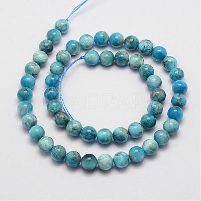 Natural Apatite Beads Strands G-D856-01-8mm-1