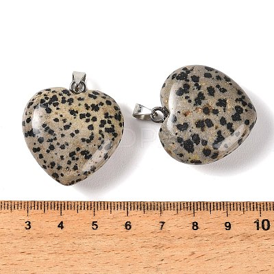 Natural Dalmatian Jasper Pendants GG-CBAA0EE-04P-17-1