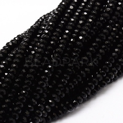 Dyed Natural Malaysia Jade Rondelle Beads Strands X-G-E316-2x4mm-08-1