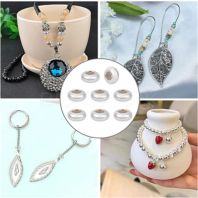 8Pcs 925 Sterling Silver Spacer Beads STER-BC0001-61B-1