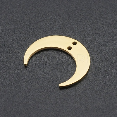 201 Stainless Steel 2-Loop Link Charms STAS-N090-LA039-2-G-1