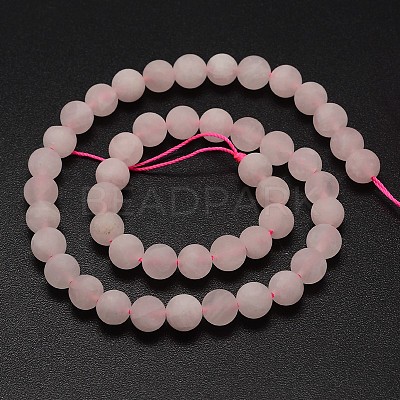 Natural Rose Quartz Beads Strands G-D670-4mm-1