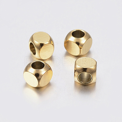 Ion Plating(IP) 304 Stainless Steel Beads STAS-F135-07G-5x5mm-1