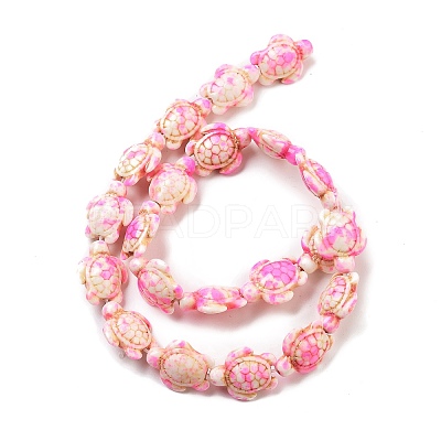 Synthetic Turquoise Dyed Beads Strands G-P507-05P-1