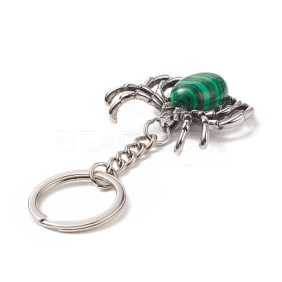 Spider Gemstone Pendant Keychain KEYC-C015-01-1