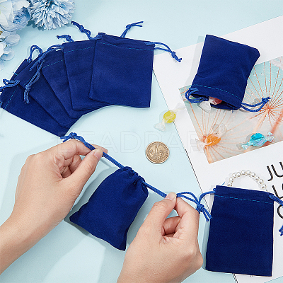 25Pcs Rectangle Velvet Drawstring Pouches TP-BBC0001-04A-01-1