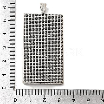 Alloy Pendant Cabochon Settings X-PALLOY-2418-AS-LF-1