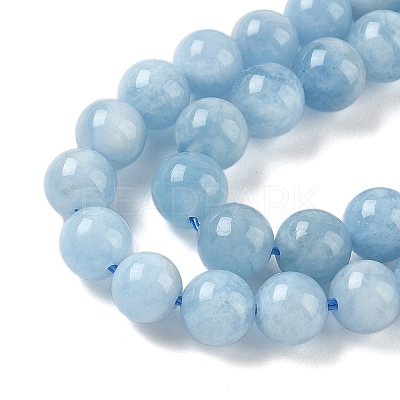 Natural Aquamarine Beads Strands G-D327-C03-6mm-1