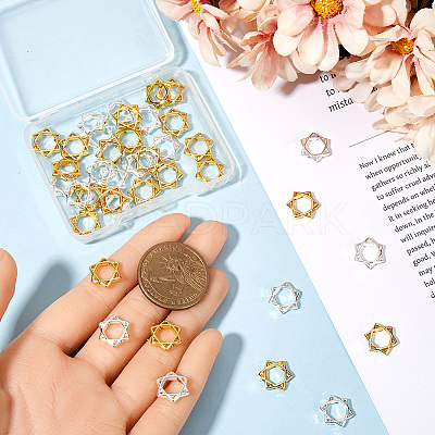 50Pcs Long-Lasting Plated Alloy Bead Frame FIND-SP0002-54-1