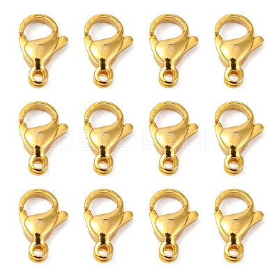 304 Stainless Steel Lobster Claw Clasps X-STAS-R050-13x8mm-02-1