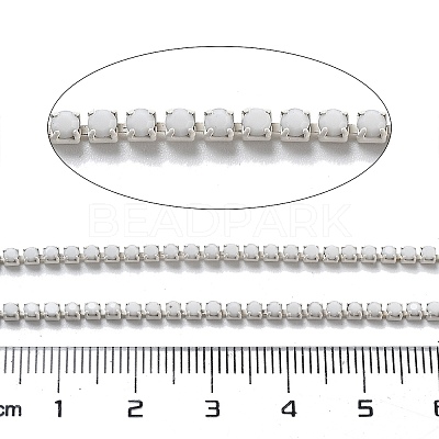 Iron Rhinestone Glass Cup Chain CH-U001-01S-1