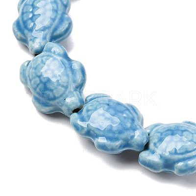 Handmade Porcelain Beads Strands LAMP-G140-02L-1