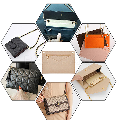 Felt Purse Organizer Insert FIND-WH0036-72G-02-1