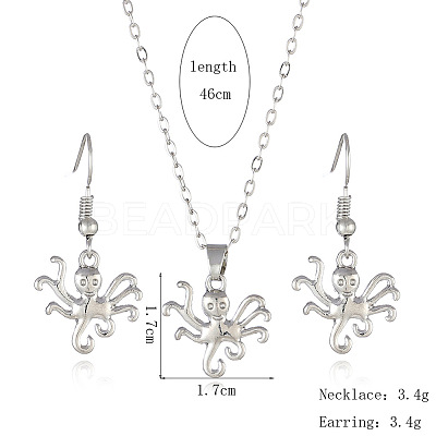 Alloy Pendant Necklaces & Dangle Earrings Sets FS-WGBC05C-09-1
