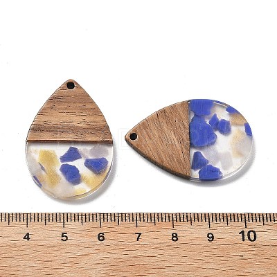 Resin and Walnut Pendants FIND-R051-15B-1