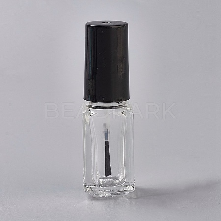 Transparent Glass Nail Polish Empty Bottle LS-MRMJ-WH0026-02B-1