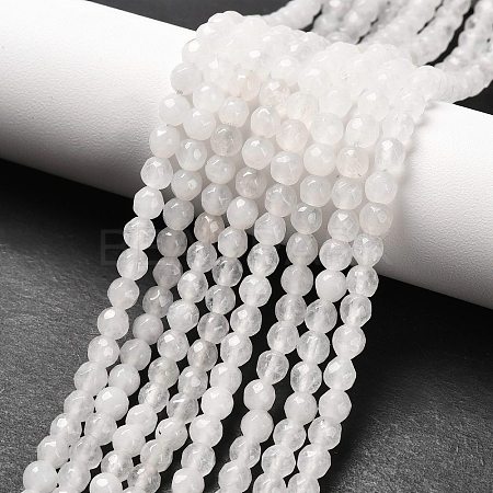 Natural White Jade Bead Strands X-G-R344-4mm-21-1