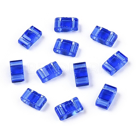 2-Hole Glass Seed Beads SEED-T003-01B-08-1