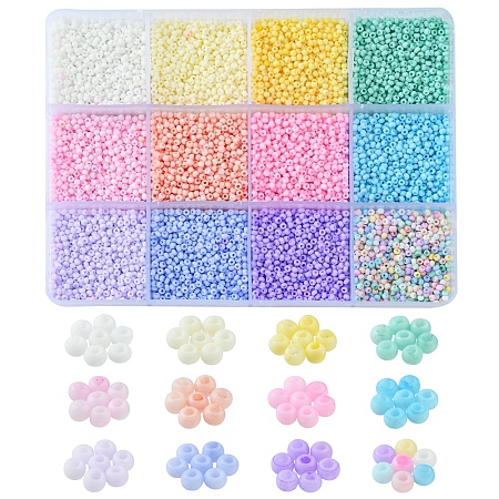 180G 12 Colors 13/0 Glass Seed Beads SEED-YW0002-10-1