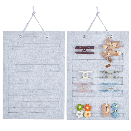 Felt Hanging Hair Claw Clip Organizer Holder for Women Girls AJEW-WH0083-89A-01B-1