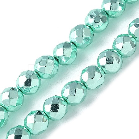 Electroplated Synthetic Non-magnetic Hematite Beads Strands G-B132-B01-01E-1